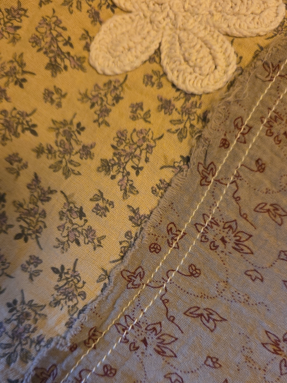POL Boho Patchwork Floral Festival Pants - Picture 5 of 7